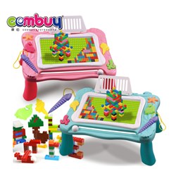 KB217336-KB217337 - Educational building drawing game 2 in 1 toys children blocks writing board